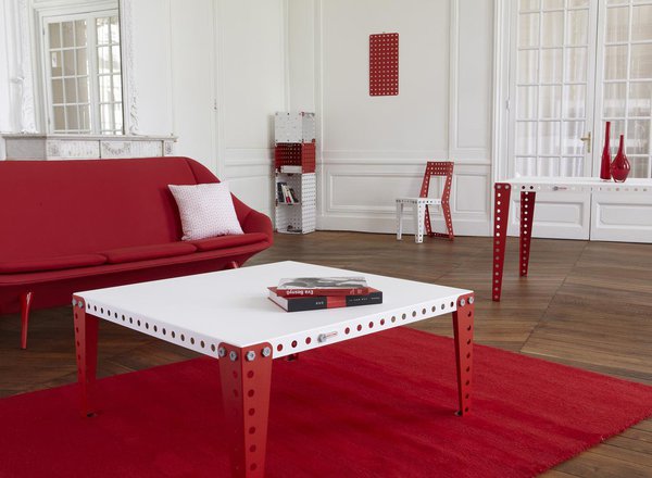 Table basse, lampe à poser, console, banc TV... construisez les meubles de votre salon.