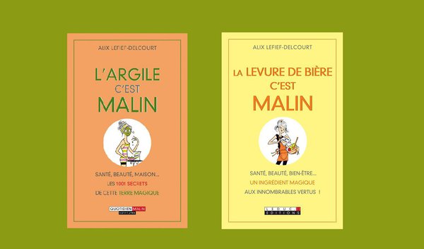 Argile & levure de bière, deux produits totalement naturels aux multiples et divers bienfaits pour la santé et le bien-être. A découvrir dans ces deux ouvrages faciles à lire et didactiques !