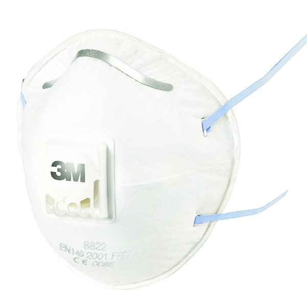 Masque coque 8822 et sa soupape Cool Flow™.