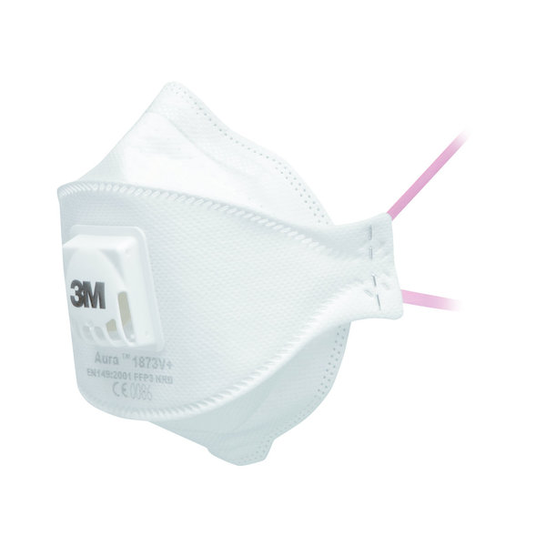 Demi-masque anti-poussières au format pliable en 3 panneaux 9332+