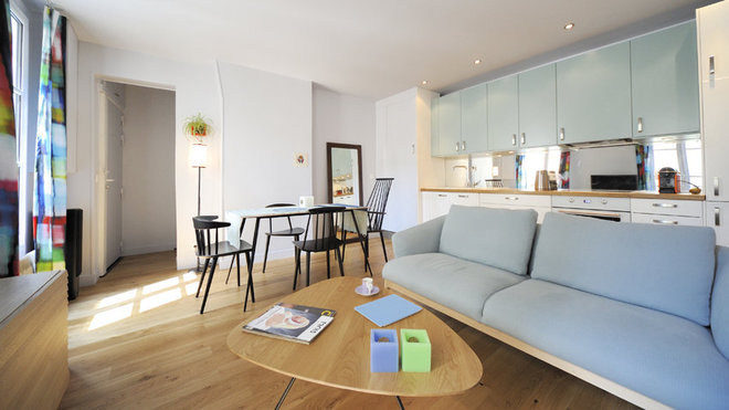 Après. Esprit vintage années 1950 pour la nouvelle décoration de la pièce à vivre.