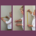 Etape 1 : Repérez l’emplacement où vous souhaitez fixer votre miroir, puis tracez les repères aux angles de cet emplacement.