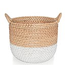 Un panier tressé en osier, style Lombok. Marks & Spencer.