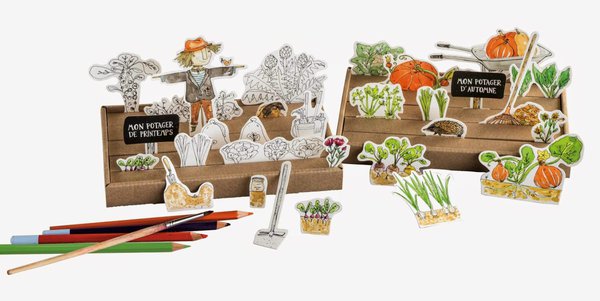 Le potager de Printemps et celui d'Automne.