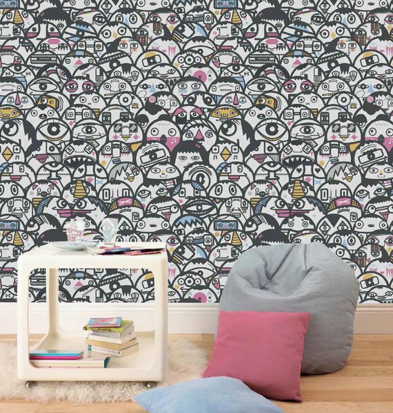 Collection Kids@Home. Réf. 70 248. 30 € le rouleau de 10,05 x 0,52 m. Graham & Brown.