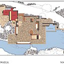 Fallingwater House plan de l'étage principal.