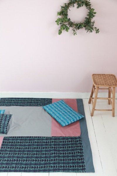 Parce qu'elles marient motifs forts et couleurs douces, les créations d'Adeline Affre conviennent également aux plus grands.