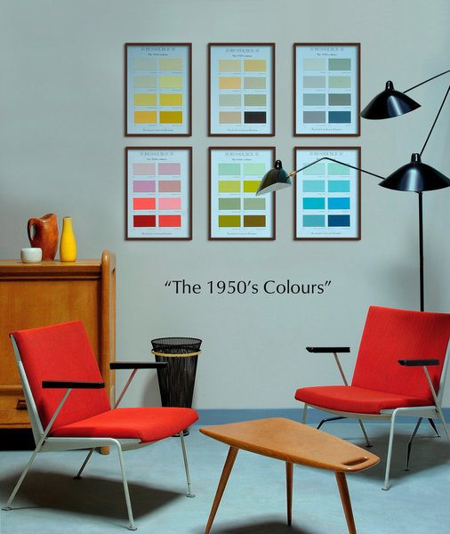The 1950’s Colours avec un nuancier de 48 teintes.