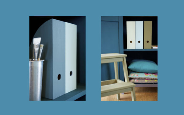 Résultat 2 : à gauche, focus sur les porte-revues relookés et, à droite, une idée du rendu de votre nouveau marchepied.