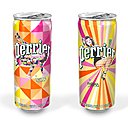 Fidèle à son style, l’artiste Kobra a customisé la Slim Can de la marque, avec un kaléidoscope de couleurs pop, sans oublier d’ajouter la fameuse figure de la Pin-Up, chère à Perrier.