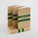 Carnet-calepin n°2 à papier-petits-carreaux de Calepino - l'étui de 3 carnets 9 €.