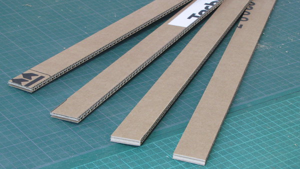 Etape 7 : Augmentez la longueur et la largeur  du rectangle à chaque branche, jusqu’à arriver à 90 cm de long et 4 cm de large.