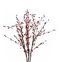 Disposé dans un vase, ce grand bouquet de baies rouges lumineuses illuminera le salon d'une lumière chaude et joyeuse. H 100 cm. Les 3 branches de 20 leds, 29,90 €. Nature & Découvertes.