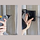 Etape 4 : percez ensuite les portes au niveau souhaité, afin de définir l’emplacement des deux appliques de chevet, qui viendront sublimer votre nouvelle tête de lit. A présent, il ne vous reste plus qu’à fixer les appliques, la première à gauche et la seconde, à droite.