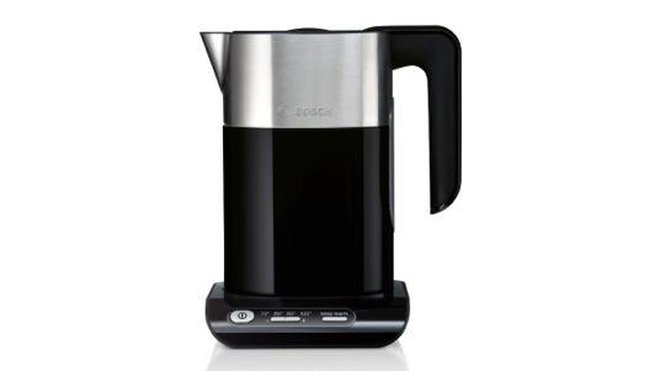 Elle fera son effet dans la cuisine. Une bouilloire en inox de 2400 W max. 1,5 1. Sélecteur de température, filtre anticalcaire, socle toupie, maintien au chaud pendant 30 minutes. 86 €. Bouilloire Styline. Bosch. Elle fera son effet dans la cuisine. Une bouilloire en inox de 2400 W max. 1,5 1. Sélecteur de température, filtre anticalcaire, socle toupie, maintien au chaud pendant 30 minutes. 86 €. Bouilloire Styline. Bosch.