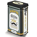 Une boîte originale et décalée, au style vintage. En métal, elle mesure 13,5 x H 18 cm 11,99 €. Boîte à café Moustache. Natives chez Delamaison.fr