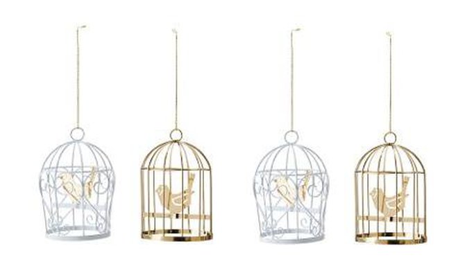 Poétiques, des décorations à accrocher sur le sapin ou dans la maison. Hauteur 12 cm. Le lot de 2, 7,99 €. Vintermys. Ikéa