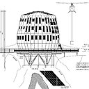 Plan Refuge du Goûter : plan de façade latérale.