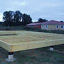 Étape 3 : Pose du plancher technique bois. Étape 3 : Pose du plancher technique bois.