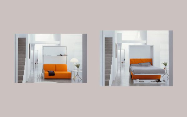 Autre solution gain de place proposée par Bimodal, Ito : une armoire qui se transforme en lit deux places, en un instant !