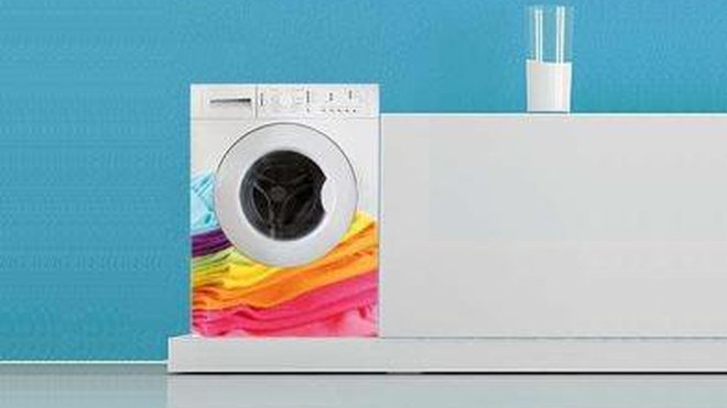 Pour un lave-linge unique, un sticker de 59,5 x 56 cm. Livré avec son papier transfert, pour support permanent ou repositionnable. A partir de 27,75 €. ADZif.
