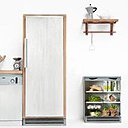 Pour les amateurs de légumes et autres verdures, un sticker repositionnable plus vrai que nature. À partir de 49 € en 60 x 60 cm. Bio & Nous. Placard & Nous.