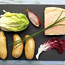 Maroilles et Ratte du Touquet font bon ménage pour une recette aux saveurs du nord.