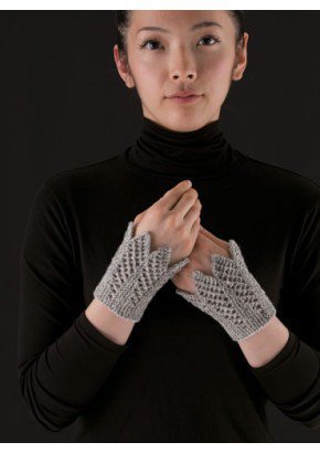 Mitaines aux allures de tulipe avec leur bordure en zig zag.