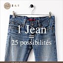 1 jean = 25-possibilités de Charlotte Vannier aux éditions Tutti Frutti - 9,90 €