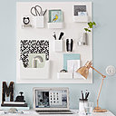 L'Organiseur mural 2 ©tesa est maintenant posé prêt à recevoir crayons, adhésifs, règles etc....