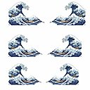 les motifs sont à télécharger sur le blog de Hilaydays http://hilaydays.com/diy_hokusai_collar/