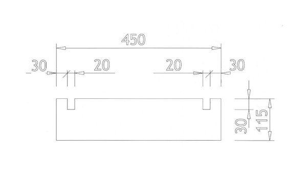 Cotation des pieds de la future table basse