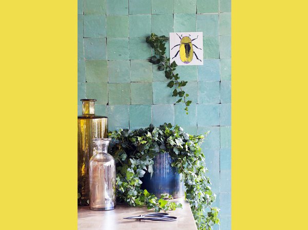 Le lierre comme décoration murale pour un côté « nature » irrésistible.