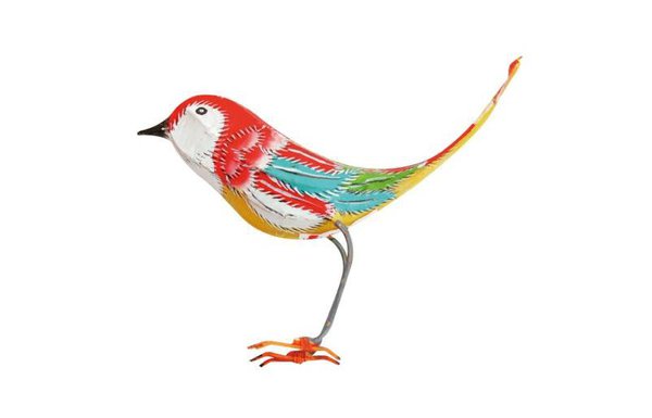 Un petit oiseau en bambou joliment décoratif. Existe en bleu, rose et rouge. 18 €. Petit Pan.