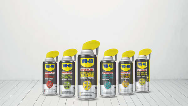 Une gamme complète de sprays pour lubrifier et protéger outillage, huisseries et belles mécaniques !