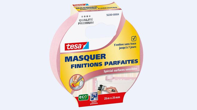Ruban de masquage Tesa®, Finitions Parfaites, Spécial Surfaces Sensibles.