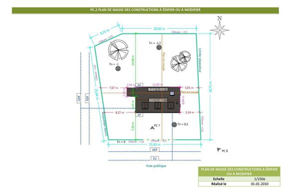 Exemple de plan de masse.