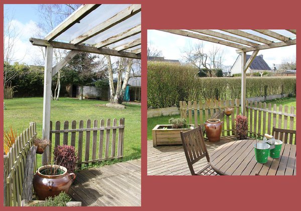 Avant : le bois présente des aspérités  ainsi qu’une couleur non uniforme aux teintes parfois noirâtres. Votre pergola perd toute son âme, et le bois tout son charme.