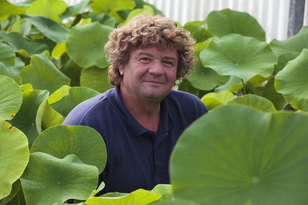 Philippe Prohin, fondateur de Nymphéa, l’enseigne spécialisée dans les plantes aquatiques, en 1990.