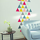 Idée de fresque originale avec la gamme Colours Respiréa. Teintes Flamenco, Douceur de Miel, Bignone, Macadam.