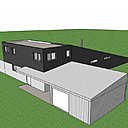 Derrière le dessin original du plan d’une maison, souvent des contraintes à respecter comme celles du terrain. Ici, le plan masse d’une maison composée de deux volumes en L qui s’imbriquent avec une toiture terrasse. La hauteur totale respecte les 6 mètres maximum réclamée par la réglementation. Sa géométrisation particulière cache aussi une rationalisation des coûts. Réalisation de l’architecte DPLG, Mickaël Tanguy (www.tanguy-architecte.com). Derrière le dessin original du plan d’une maison, souvent des contraintes à respecter comme celles du terrain. Ici, le plan masse d’une maison composée de deux volumes en L qui s’imbriquent avec une toiture terrasse. La hauteur totale respecte les 6 mètres maximum réclamée par la réglementation. Sa géométrisation particulière cache aussi une rationalisation des coûts. Réalisation de l’architecte DPLG, Mickaël Tanguy (www.tanguy-architecte.com).