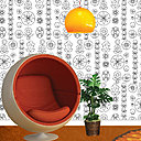 1970 Les années 70 représentent un coktail de pacifisme hippie, de motifs psychédiliques et un renouveau de l'Art nouveau et de l'Art Déco, papiers peints décadents, voyants et complètement délirants font leur apparition. Parmi les designers de l'époque citons Osborne &amp;amp;amp;amp;amp;amp;amp;amp;amp;amp; Little fondée en 1968, Tricia Guild, David Hicks et autres.