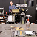 Cédric et la presse Heidelberg.