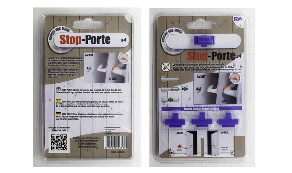 A moins de 8 € le lot de 4, le Stop-Porte est un moyen simple et économique de protéger la peinture de vos murs.