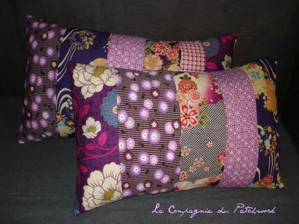 Ambiance japonaise tout en douceur et veloutées de mauves, violets et accents de fleurs de cerisier.