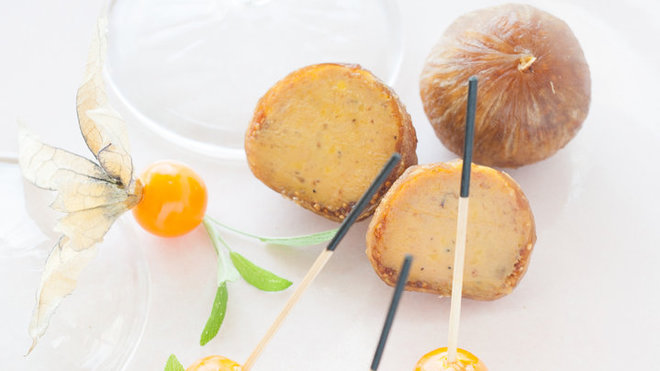 Figues farcies au foie canard, petites friandises indispensable à l'apéritif.