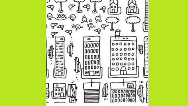 Il évoque les coloriages. 55 € le rouleau de L 3 x 0,45 m. Papier-peint à colorier. Metropolis. Womb.