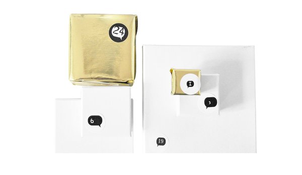 Pour les plus créatifs qui fabriqueront eux-mêmes leur calendrier de l'Avent, un lot de 24 stickers numérotés. Diamètre 35 mm. 5,90 €. Na-Hili. Dawanda.