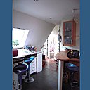 Avant : un coin bureau installé dans un dégagement gênait le passage. Avant : un coin bureau installé dans un dégagement gênait le passage.