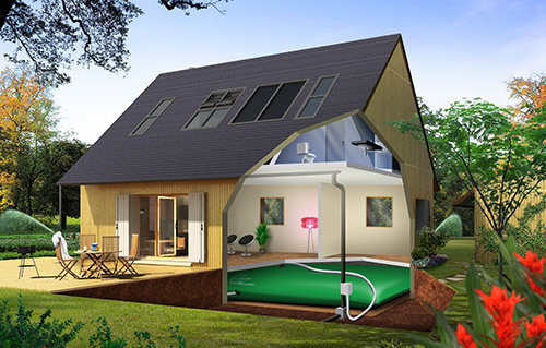 Une Citerne Verte se place aisément dans un vide sanitaire…